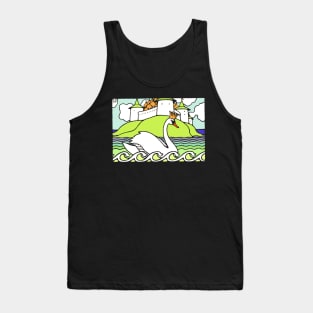 Fairy Tale Russian Swan with Crown Tank Top